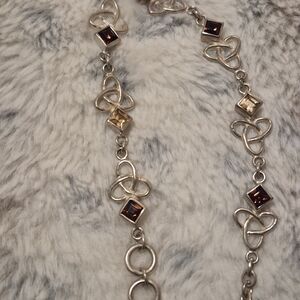 Elegant Silver and Gold Women's Necklace